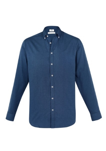 Picture of Biz Collection Mens Memphis Shirt Long Sleeve 60% Cotton 40% Polyester